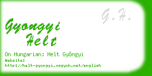 gyongyi helt business card